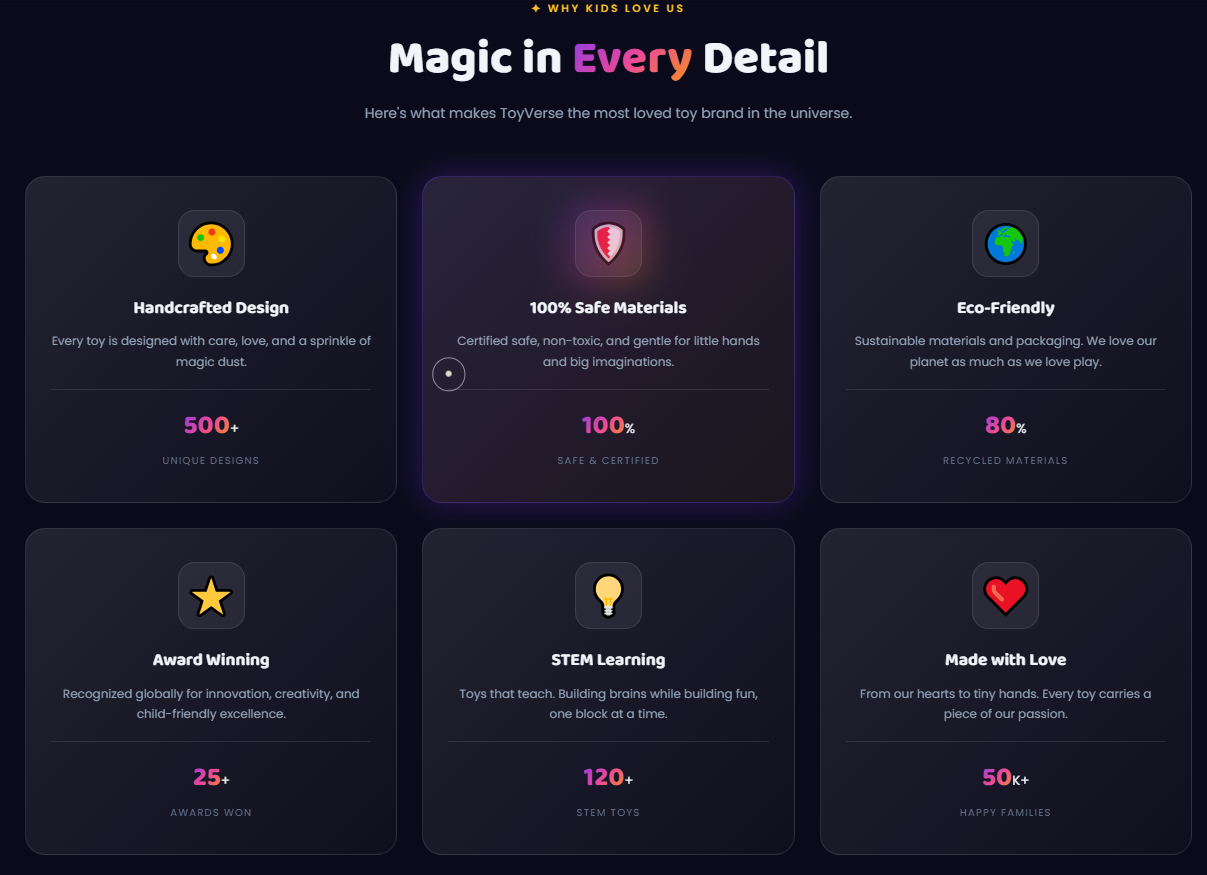 Toy Website - Interactive E-commerce Platform - Gallery Image