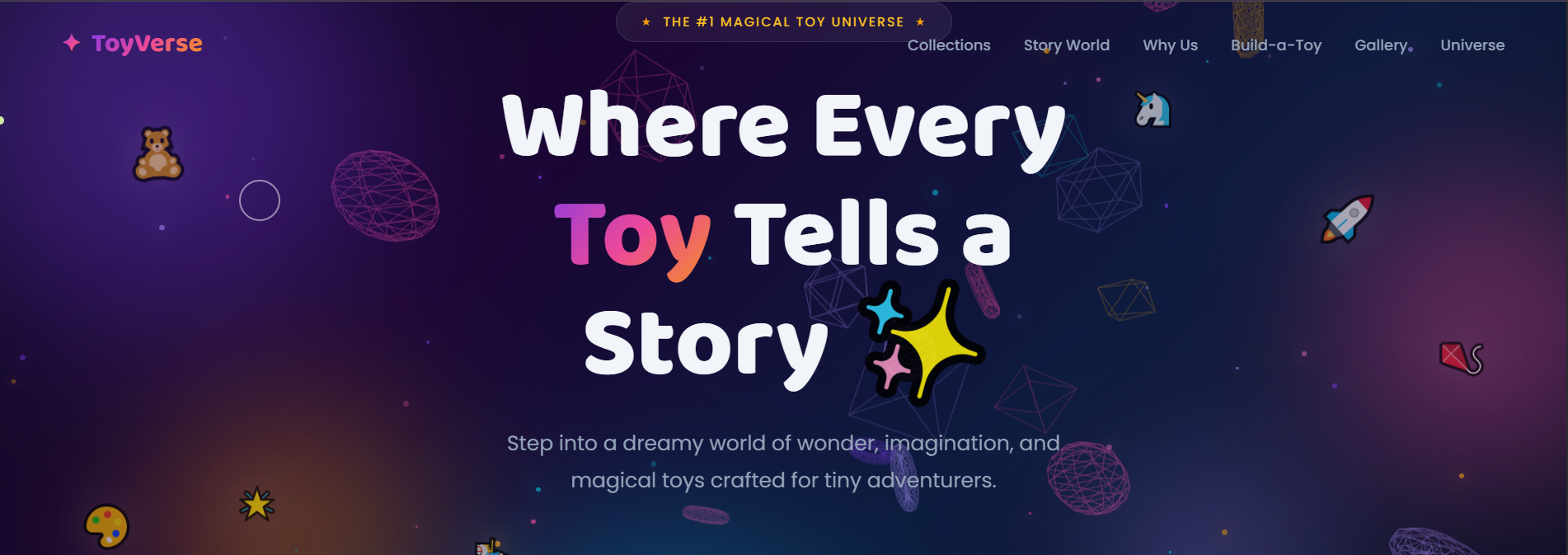 Toy Website - Interactive E-commerce Platform