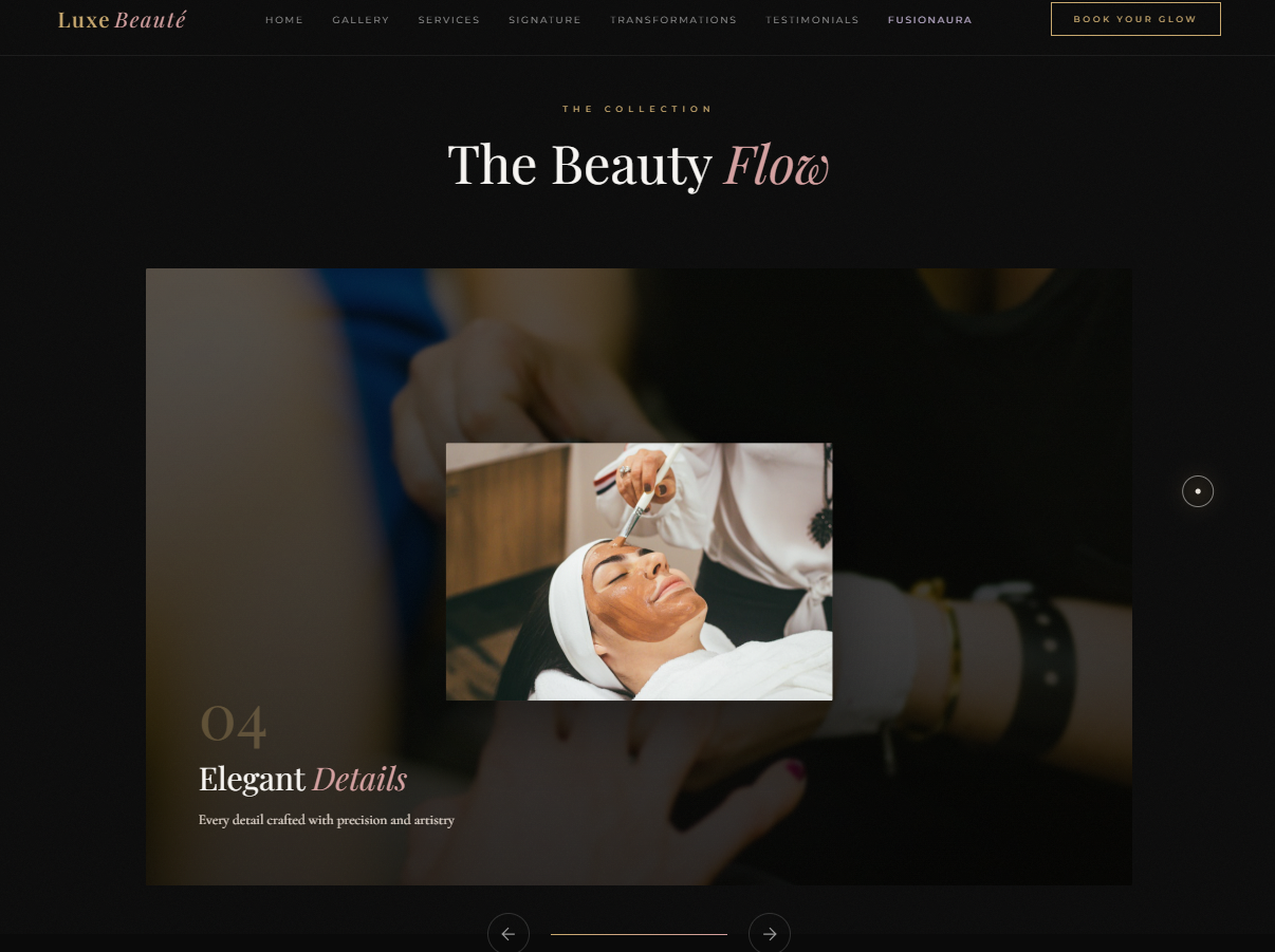 Luxe Beauté — Premium Luxury Salon Website Design & Development - Gallery Image