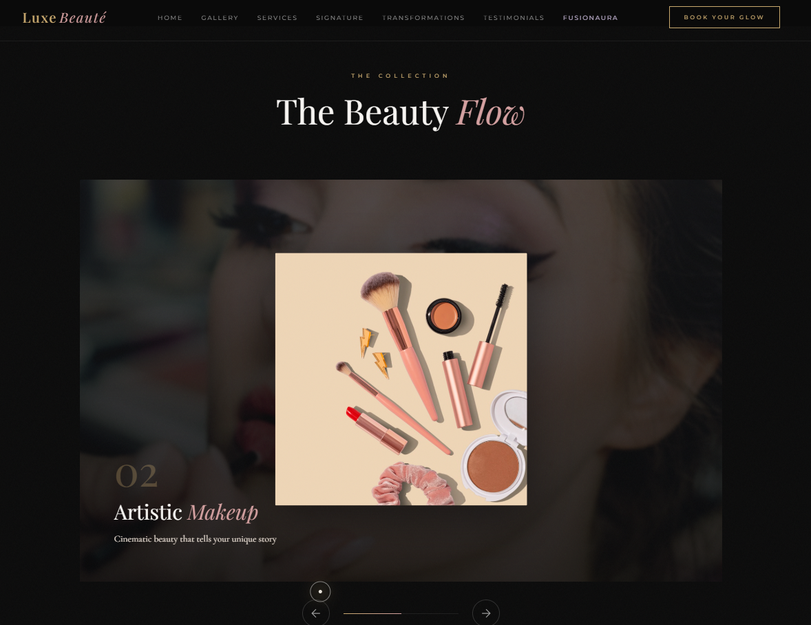 Luxe Beauté — Premium Luxury Salon Website Design & Development - Gallery Image