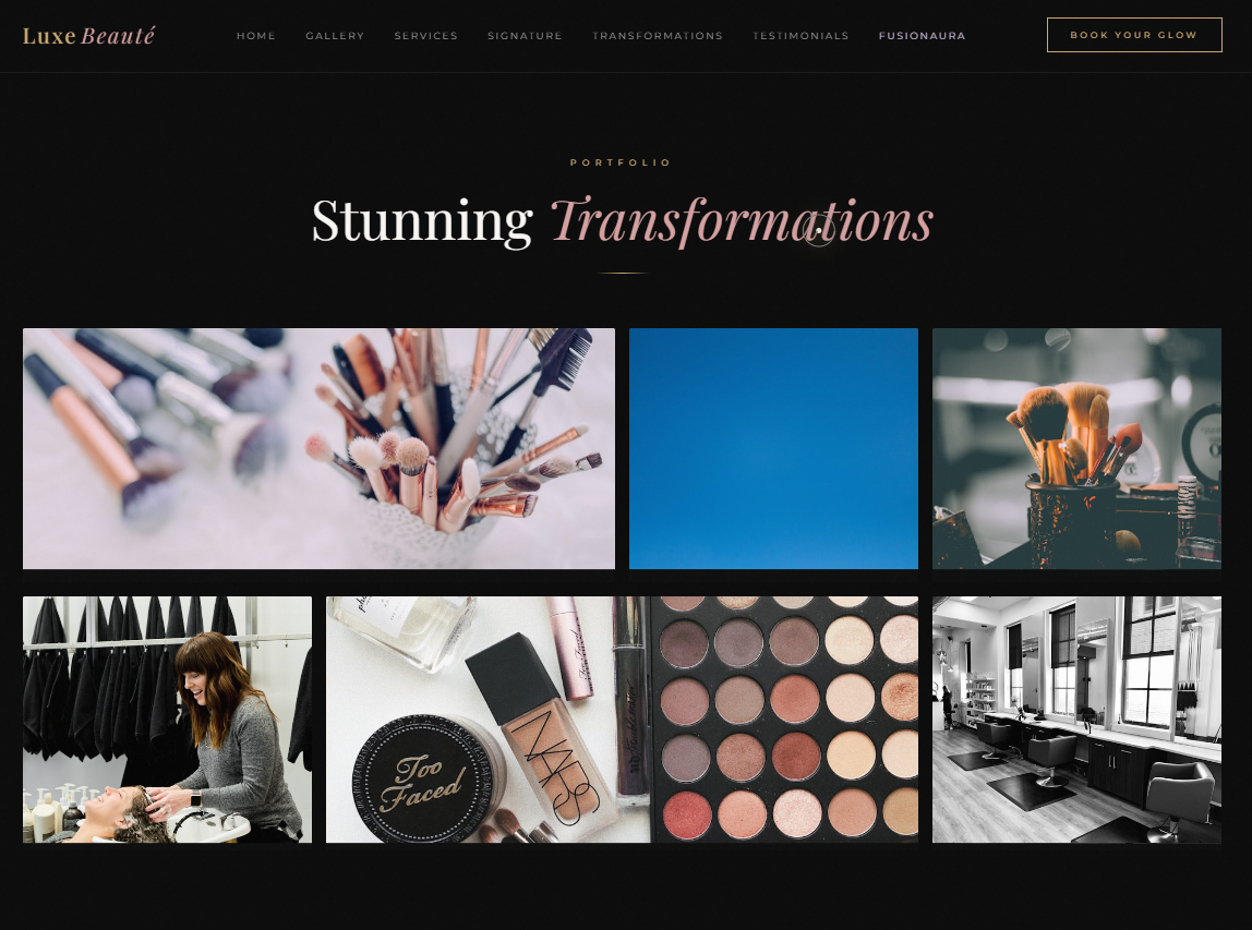 Luxe Beauté — Premium Luxury Salon Website Design & Development - Gallery Image