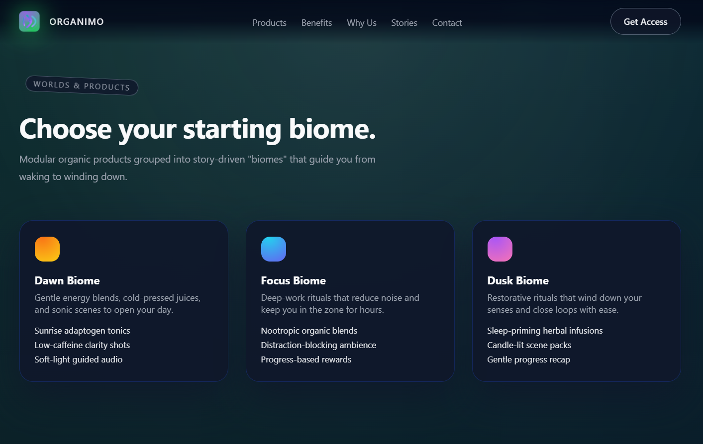 Organimo — Open‑World Wellness Experience - Gallery Image