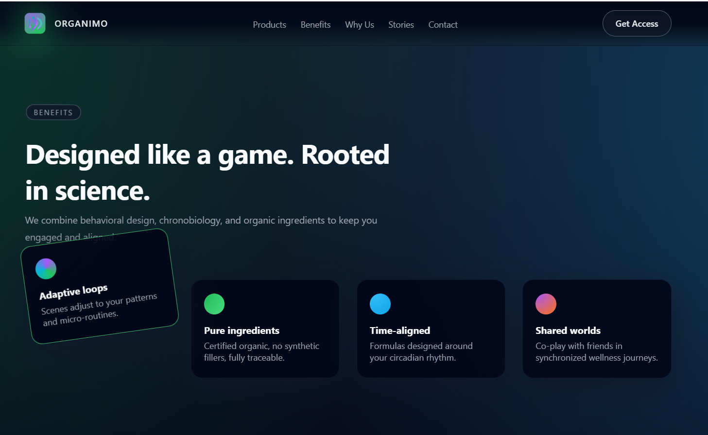 Organimo — Open‑World Wellness Experience - Gallery Image