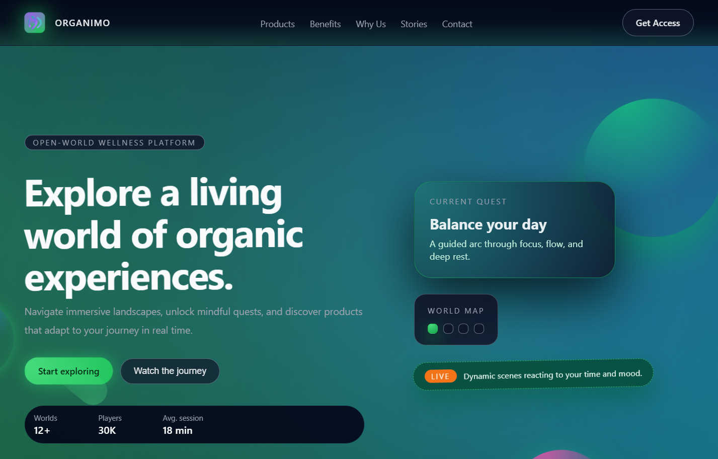 Organimo — Open‑World Wellness Experience - Featured Image