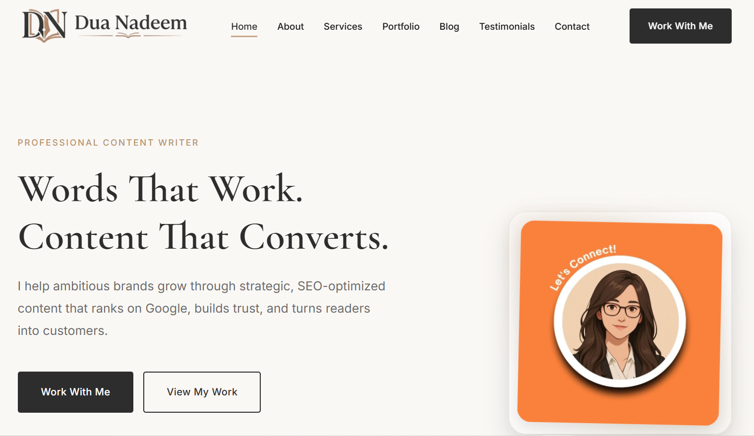 Dua Nadeem - Professional Content Writer Portfolio